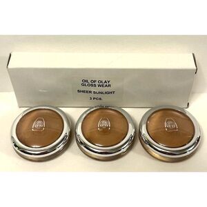 3X Oil Of Olay Lip Shine Gloss Wear #902 A Sheer Sunlight (Neutral) NEW